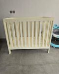 Solid White Wood Baby Crib_Cot 1