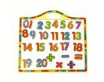 Wooden Magnetic Number Board Set