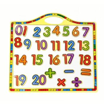 Wooden Magnetic Number Board Set