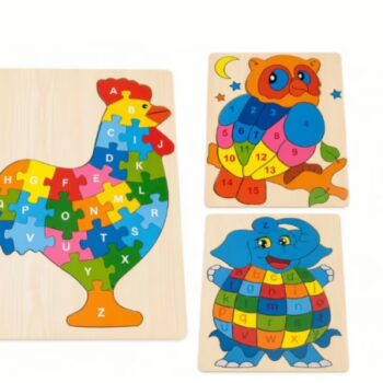Animal-Shaped Wooden Puzzle