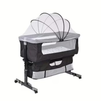 Baby Bassinet with Storage and Dropside Feature