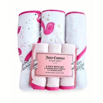 Juicy Couture 6 pc. Towel Set - Flamingo