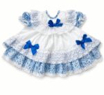 Dainty White & Blue Dress