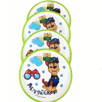4-Pc Paw Patrol-Themed Bamboo Plate Set