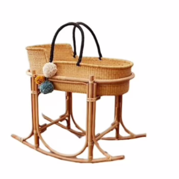 Baby Wicker Bassinet: Almost New
