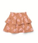 Floral Tiered Ruffled Skirt: Brand-New