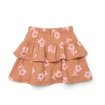 Floral Tiered Ruffled Skirt: Brand-New