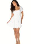 White Eyelet Dress: Brand-New