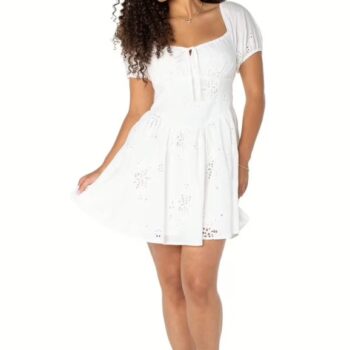 White Eyelet Dress: Brand-New