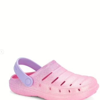 Pink Glitter Clogs: Brand-New