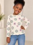 Floral Long-Sleeved Top: Brand-New