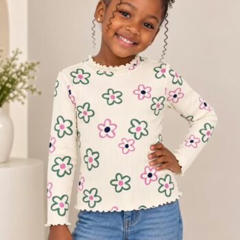 Floral Long-Sleeved Top: Brand-New