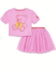 Teddy Bear T-shirt and Tulle Skirt: Brand-New