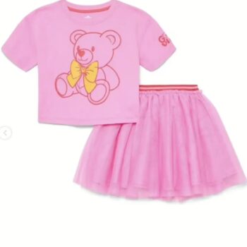 Teddy Bear T-shirt and Tulle Skirt: Brand-New