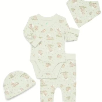 Disney Bambi 4-Piece Bodysuit & Accessories: Brand-New