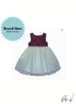 Blueberi Boulevard Plaid Dress with White Tulle Skirt: Brand-New