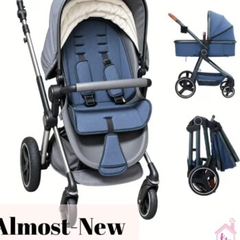 Kidilo Foldable Travel System - Stroller + Bassinet: Almost-New