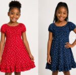 Short Sleeve Tiered Ruffle Dress: Brand-New