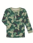 Camouflage Long Sleeve Top: Brand-New