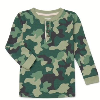 Camouflage Long Sleeve Top: Brand-New