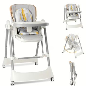 Kidilo 2-in-1 Multifunctional Baby High Chair & Swing: Gently-Used