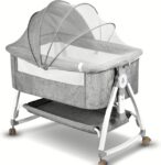 3-in-1 Baby Bedside Bassinet / Co-Sleeper Crib: Almost-New