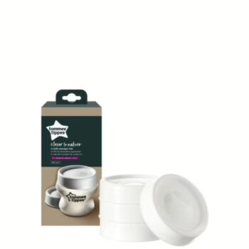 Tommee Tippee Closer To Nature 4 Milk Storage Lids: Brand-New