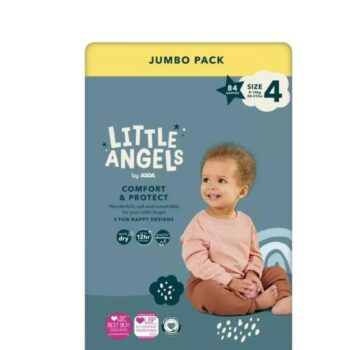 Little Angels Diapers Size 4 - 84ct: Brand-New
