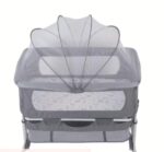 Movable Baby Rocking Bassinet/Bedside Sleeper with Music, Remote Control and Mosquito Net: Almost-New