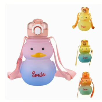 650ml Non- Spill Kids Straw Water Bottle: Brand-New
