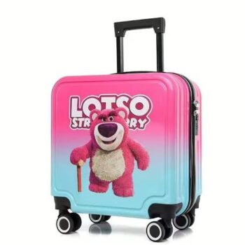 Lotso Strawberry Bear Kids Trolley Suitcase : Almost-New